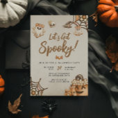 Niedlicher Boho, lasst uns unangenehmes Halloween- Einladung