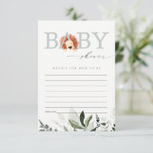 Niedlicher Boho Lion Foliage Ratschlag für Mama Ba Begleitkarte (Stehend Vorderseite)