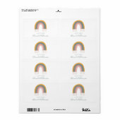 Niedlicher Boho Rainbow ein Geschenk von Personali (Vorne)