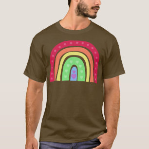 Niedlicher Boho Rainbow-Queer Stolz T-Shirt