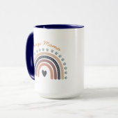 Niedlicher Boho Regenbogen mit Tasse für Hunde (Vorderseite Links)