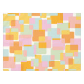 Niedlicher Boho Retro Pastel Geometrische Form Art Tischdecke (Vorderseite (Horizontal))