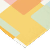 Niedlicher Boho Retro Pastel Geometrische Form Art Tischdecke (Schrägansicht)