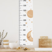 Niedlicher Boho Star und Planet Growth Chart Poster (Küche)