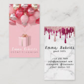 Niedlicher Bokeh- und Rose-Gold-Sequin-Eventplaner Visitenkarte (Vorne/Hinten)