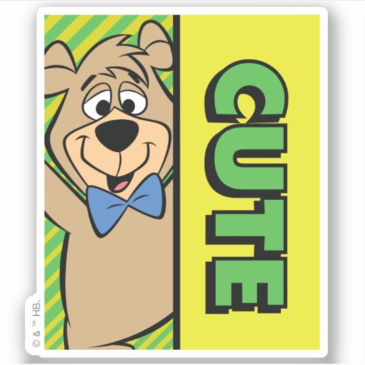 Niedlicher Boo-Boo-Bär Aufkleber (Vorderseite)