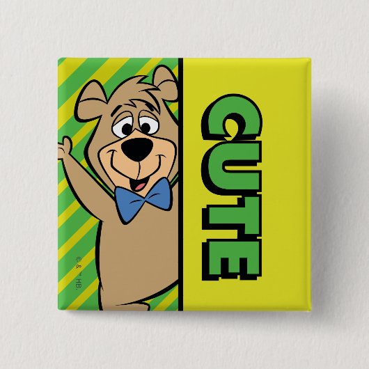 Niedlicher Boo-Boo-Bär Button (Vorderseite)