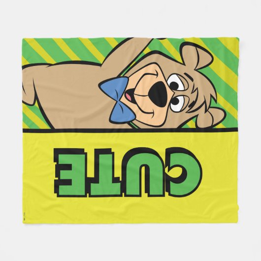 Niedlicher Boo-Boo-Bär Fleecedecke (Vorderseite (Horizontal))