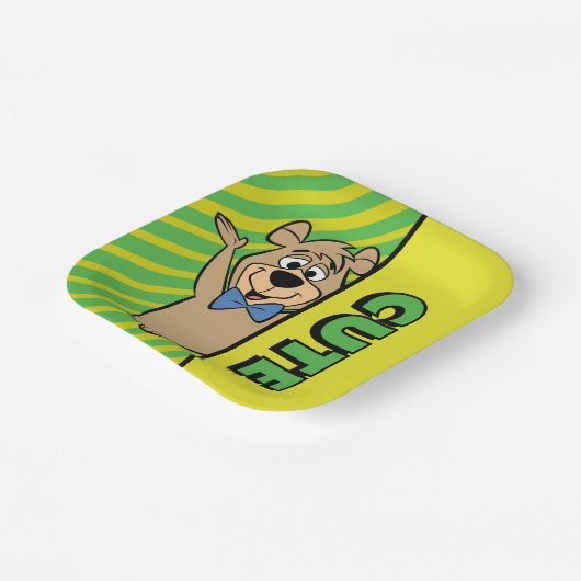 Niedlicher Boo-Boo-Bär Pappteller (Gewinkelt)