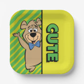 Niedlicher Boo-Boo-Bär Pappteller (Vorderseite)