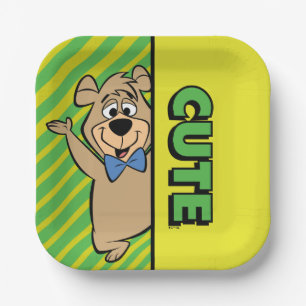 Niedlicher Boo-Boo-Bär Pappteller