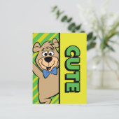 Niedlicher Boo-Boo-Bär Postkarte (Stehend Vorderseite)