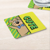 Niedlicher Boo-Boo-Bär Rechteckiger Pappuntersetzer (angewinkelt)