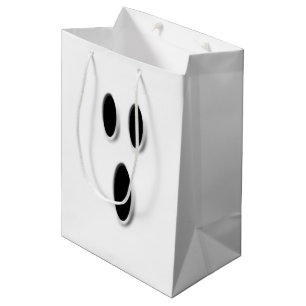Niedlicher Boo-Geist-Halloween-Party-Trick oder Mittlere Geschenktüte