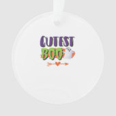 Niedlicher Boo Halloween Funny Lässig Ornament (Vorderseite)
