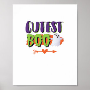 Niedlicher Boo Halloween Funny Lässig Poster
