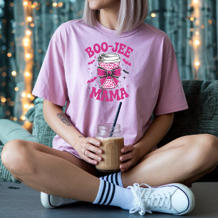 Niedlicher Boo-Jee Mama Pink Cup mit Fledermäusen  T-Shirt