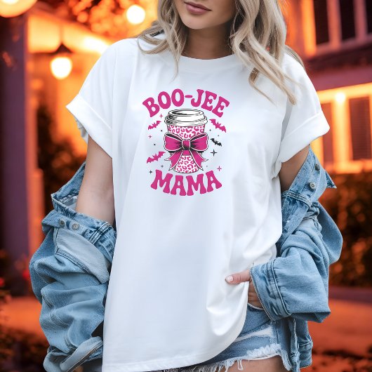 Niedlicher Boo-Jee Mama Pink Cup mit Fledermäusen  T-Shirt