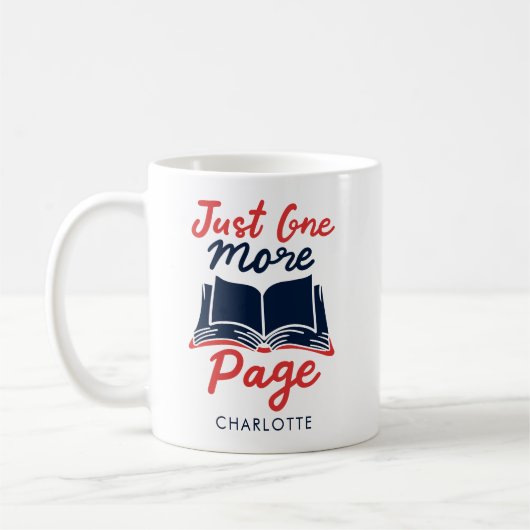 Niedlicher Bookworm Author Gag Custom Kaffeetasse (Links)