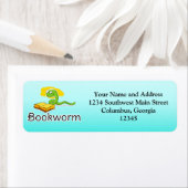 Niedlicher Bookworm mit Brille (Insitu)