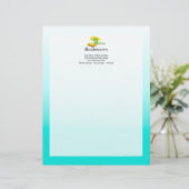 Niedlicher Bookworm mit Brille Briefkopf (Stehend Vorderseite)