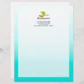 Niedlicher Bookworm mit Brille Briefkopf (Vorne/Hinten)