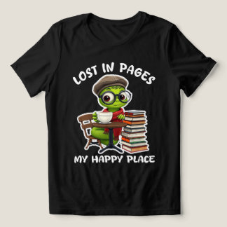 Niedlicher Bookworm Tea Time T - Shirt