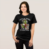 Niedlicher Bookworm Tea Time T - Shirt (Vorderseite voll)