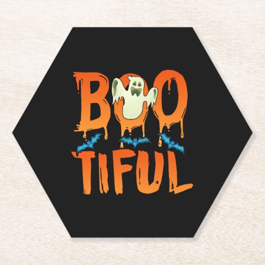 Niedlicher Bootiful Ghost Bootiful Funny Beautiful Untersetzer (Vorderseite)