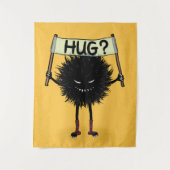 Niedlicher böser Charakter Wandteppich (Vorderseite)