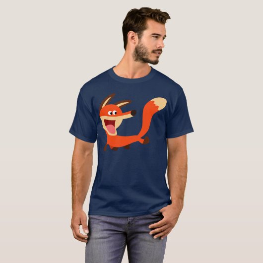 Niedlicher boshafter Cartoonfox-T - Shirt (Vorne ganz)