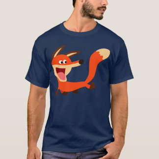 Niedlicher boshafter Cartoonfox-T - Shirt