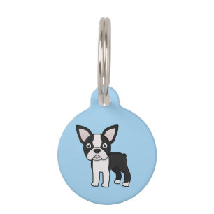 Niedlicher Boston-Terrier Haustiermarke