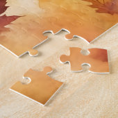 Niedlicher Boston Terrier Hund/Herbst/Herbst Puzzle (Seite)