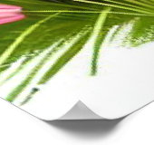 Niedlicher Boston Terrier Welpe spielen mit Schmet Poster (Ecke)