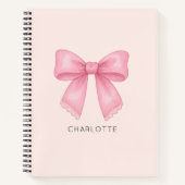 Niedlicher Bow Coquette Notizblock (Vorderseite)