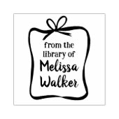 Niedlicher BOW-Rahmen-CUSTOM Hinzufügen eines eige Gummistempel (Prägung)