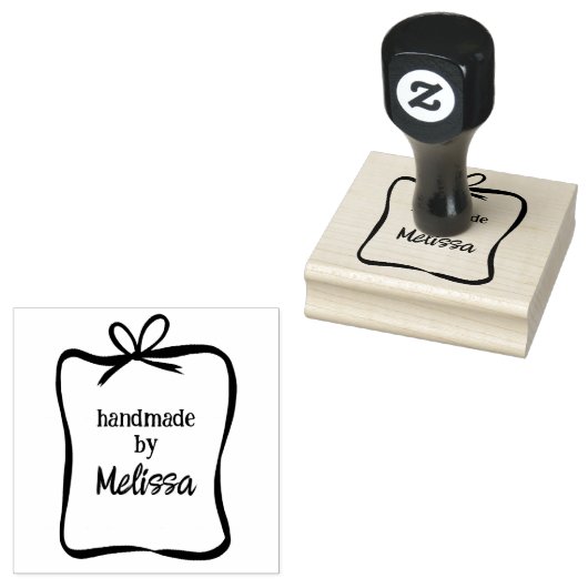 Niedlicher BOW-Rahmen-CUSTOM Hinzufügen eines eige Gummistempel (Stempel)