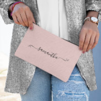 Niedlicher Bow-Signaturname Blush