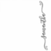 Niedlicher Bow-Signaturname Koffer Aufkleber (Vorderseite)