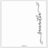 Niedlicher Bow-Signaturname Koffer Aufkleber (Blatt)