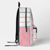 Niedlicher Bow- und Strip-Backpack Bedruckter Rucksack (Links)