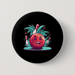 Niedlicher Bowling Art I Kinder Bowling Button