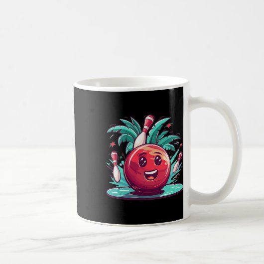 Niedlicher Bowling Art I Kinder Bowling Kaffeetasse (Rechts)