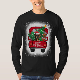 Niedlicher Boxer Dog Red Truck Frohe Weihnachten g T-Shirt