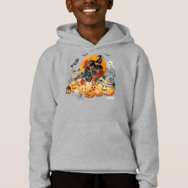 Niedlicher Boxer Halloween Hund Custom Hoodie