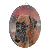 Niedlicher Boxer Hund Aquarellmalerei Art Dartscheibe (Vorderseite Links)