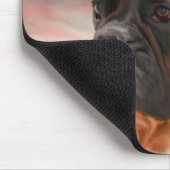 Niedlicher Boxer Hund Aquarellmalerei Art Mousepad (Ecke)
