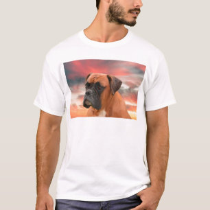 Niedlicher Boxer Hund Aquarellmalerei Art T-Shirt