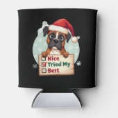 Niedlicher Boxer Hund Weihnachten Nizza mein Beste Dosenkühler (Vorderseite)